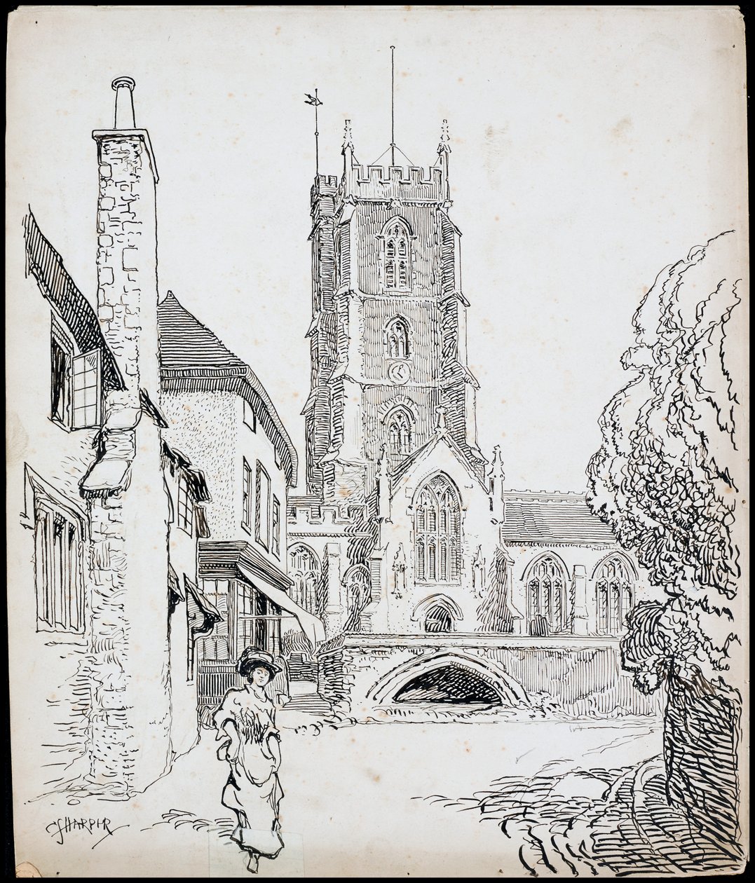 Priory Church of St George, Dunster, Somerset, 1892-1933 tekijältä Charles George Harper