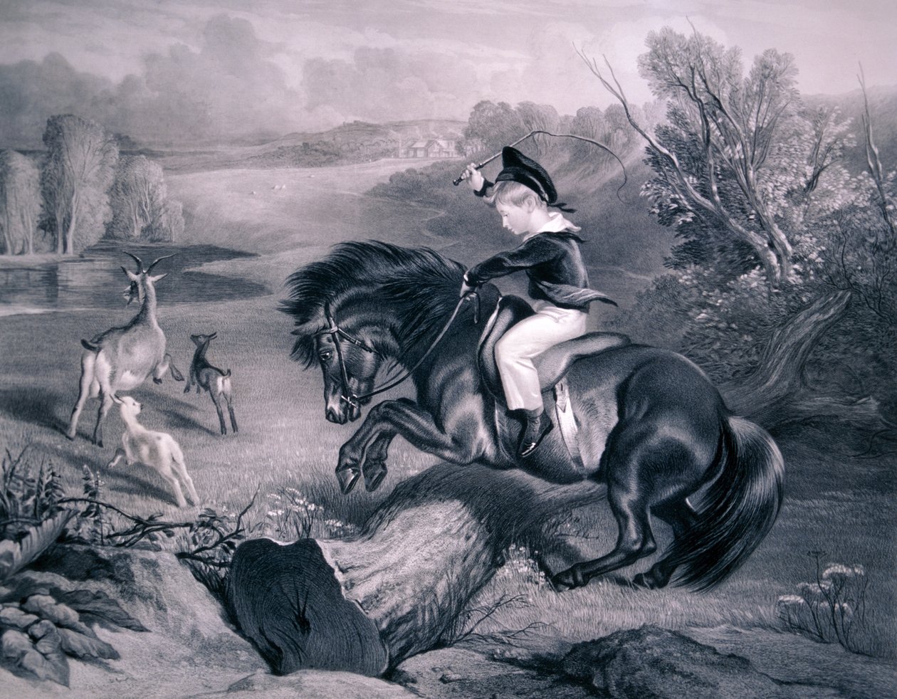 "Ensimmäinen hyppy", 1857 tekijältä Charles George Lewis