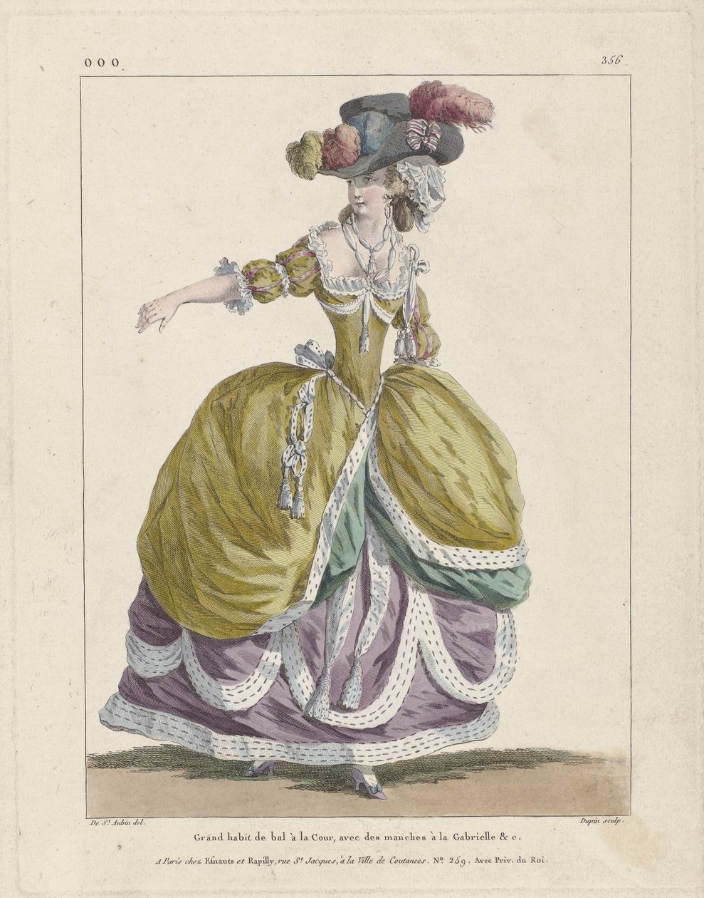 Marie Antoinette, muodin kuningatar tekijältä Charles Germain de (after) Saint Aubin