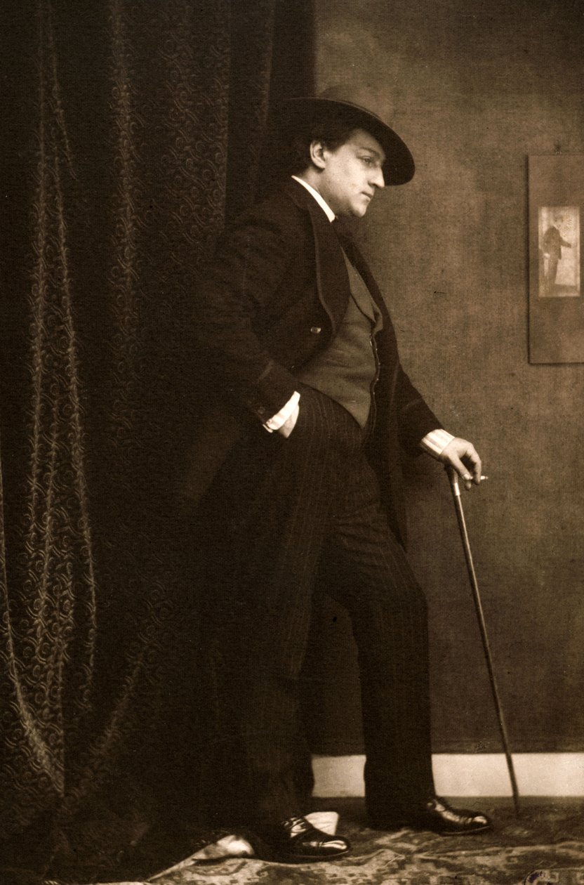 Sacha Guitryn muotokuva 1885-1957, n. 1905. tekijältä Charles Gerschel