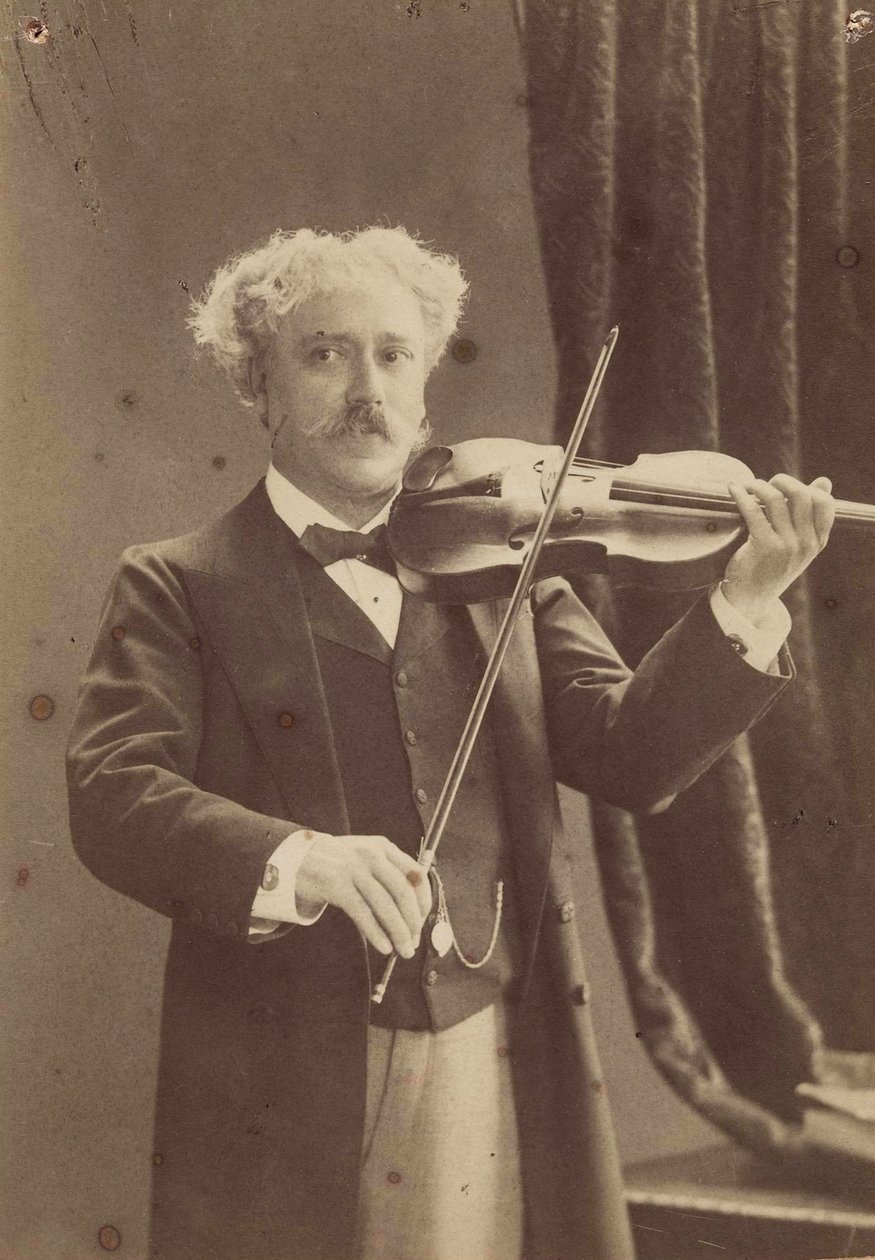 Viulisti ja säveltäjä Paul de Sarasate muotokuva 1844-1908, n. 1890. tekijältä Charles Gerschel