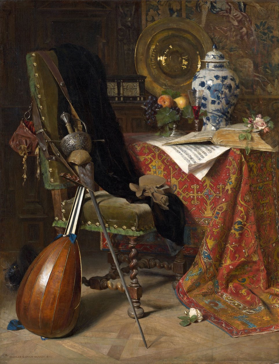 1700-luvun sisustus, 1877 tekijältä Charles Gifford Dyer