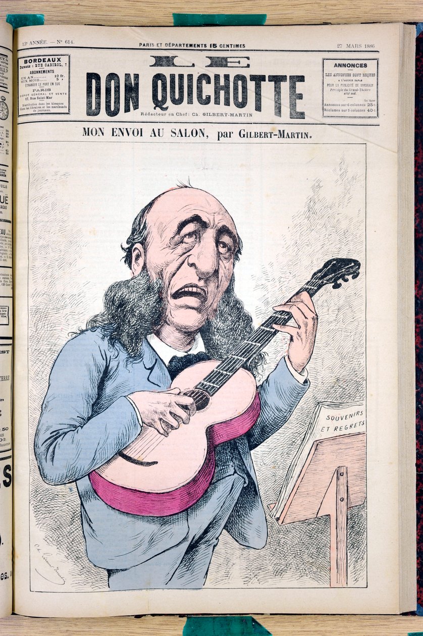 Kansi ""Le Don Quijote"", numero 614, Satiirinen väreissä tekijältä Charles Gilbert Martin
