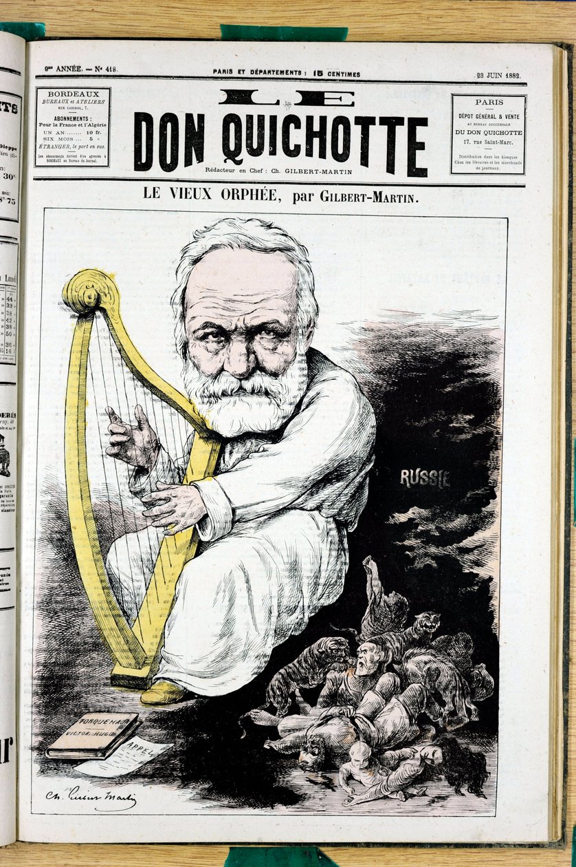 Kansi "" The Don Quijote "", numero 418, Satiirinen väreissä tekijältä Charles Gilbert Martin