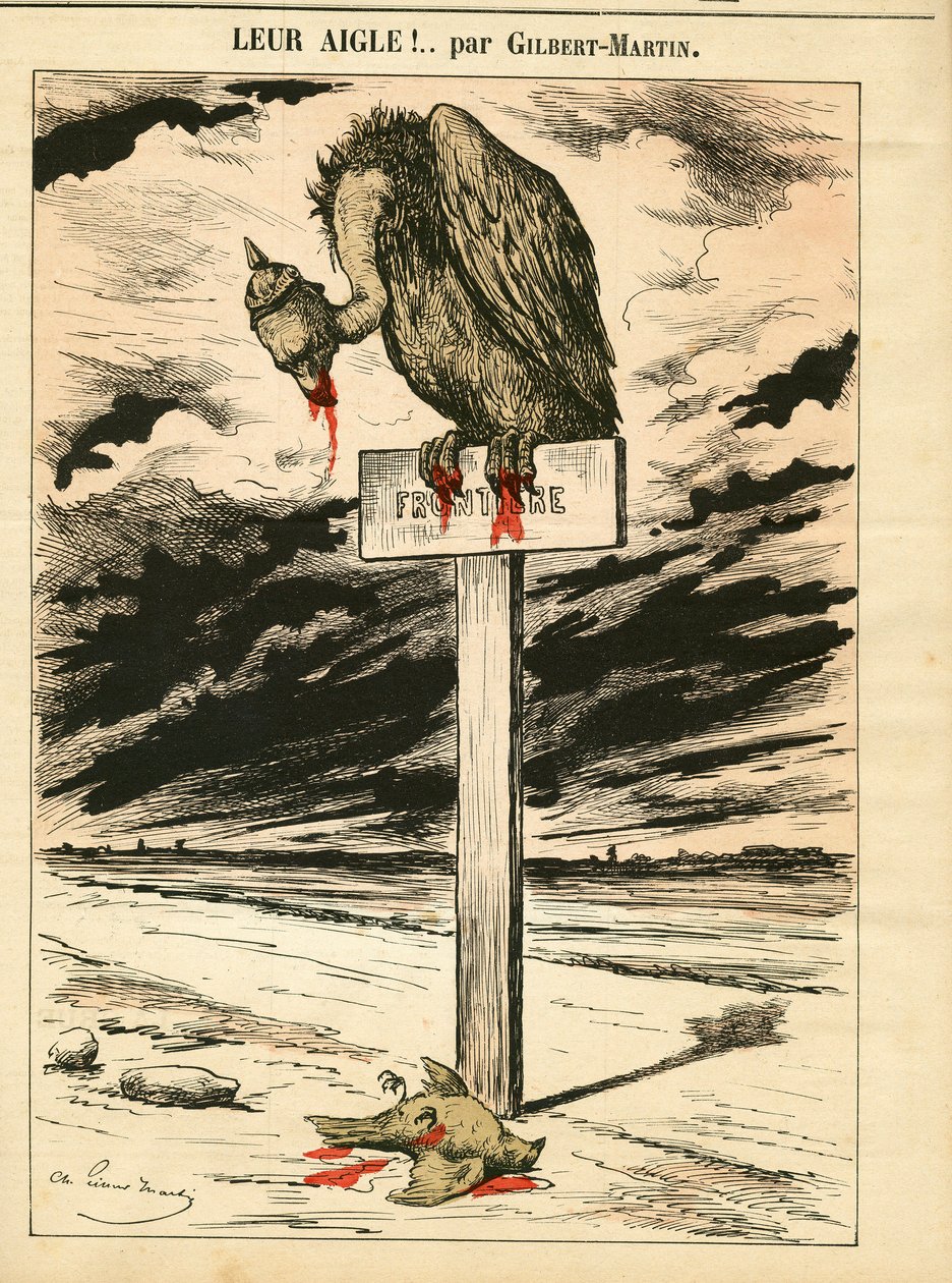 Kansi ""Le Don Quijote"", numero 693, värillinen satiirinen tekijältä Charles Gilbert Martin