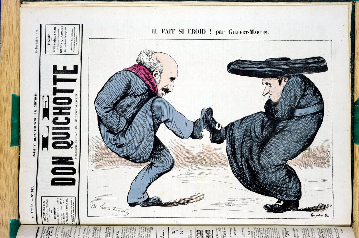Kansi "" The Don Quijote "", numero 287, Satirique en Colors tekijältä Charles Gilbert Martin