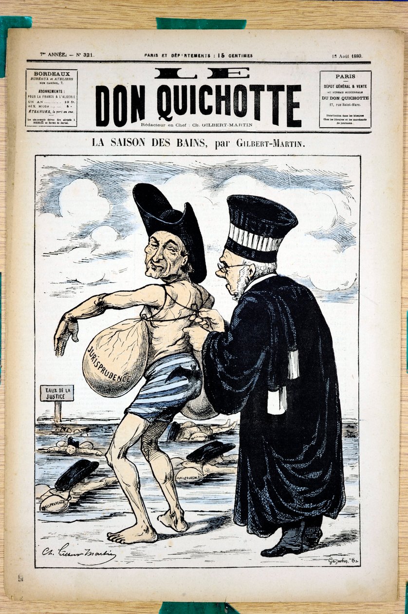 Kansi "" The Don Quijote "", numero 321, Satiric en Colors tekijältä Charles Gilbert Martin