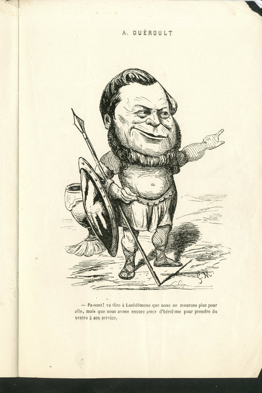 Charles Gilbert-Martinin (1839-1905) kuvitus teoksessa "" Contemporary Grimaces"" tekijältä Charles Gilbert Martin