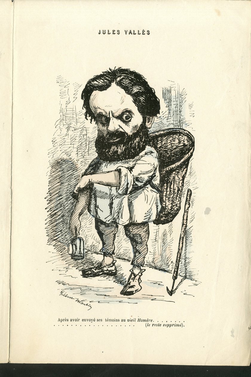 Charles Gilbert-Martinin (1839-1905) kuvitus teoksessa "" Contemporary Grimaces"" tekijältä Charles Gilbert Martin