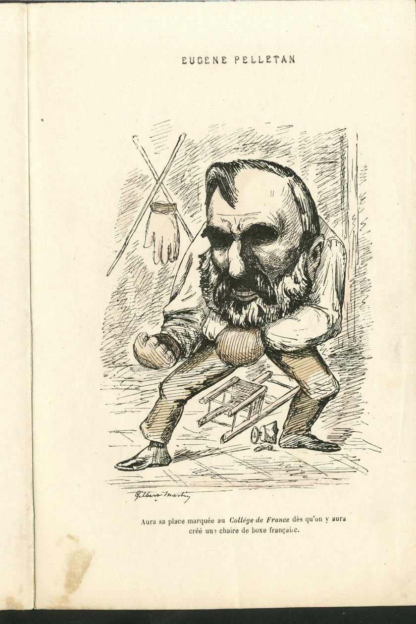 Charles Gilbert-Martinin (1839-1905) kuvitus teoksessa "" Contemporary Grimaces"" tekijältä Charles Gilbert Martin