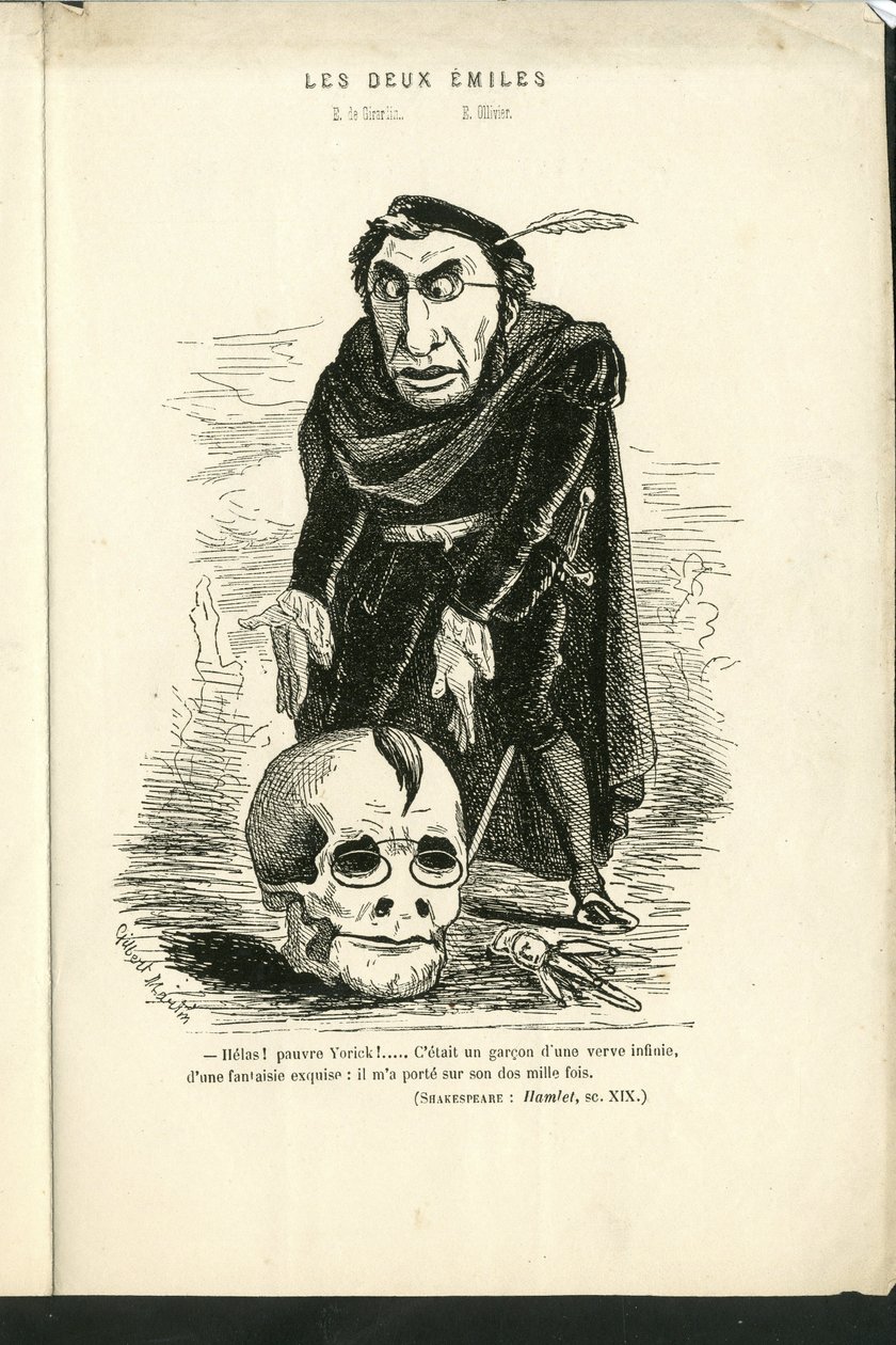 Charles Gilbert-Martinin (1839-1905) kuvitus teoksessa "" Contemporary Grimaces"" tekijältä Charles Gilbert Martin