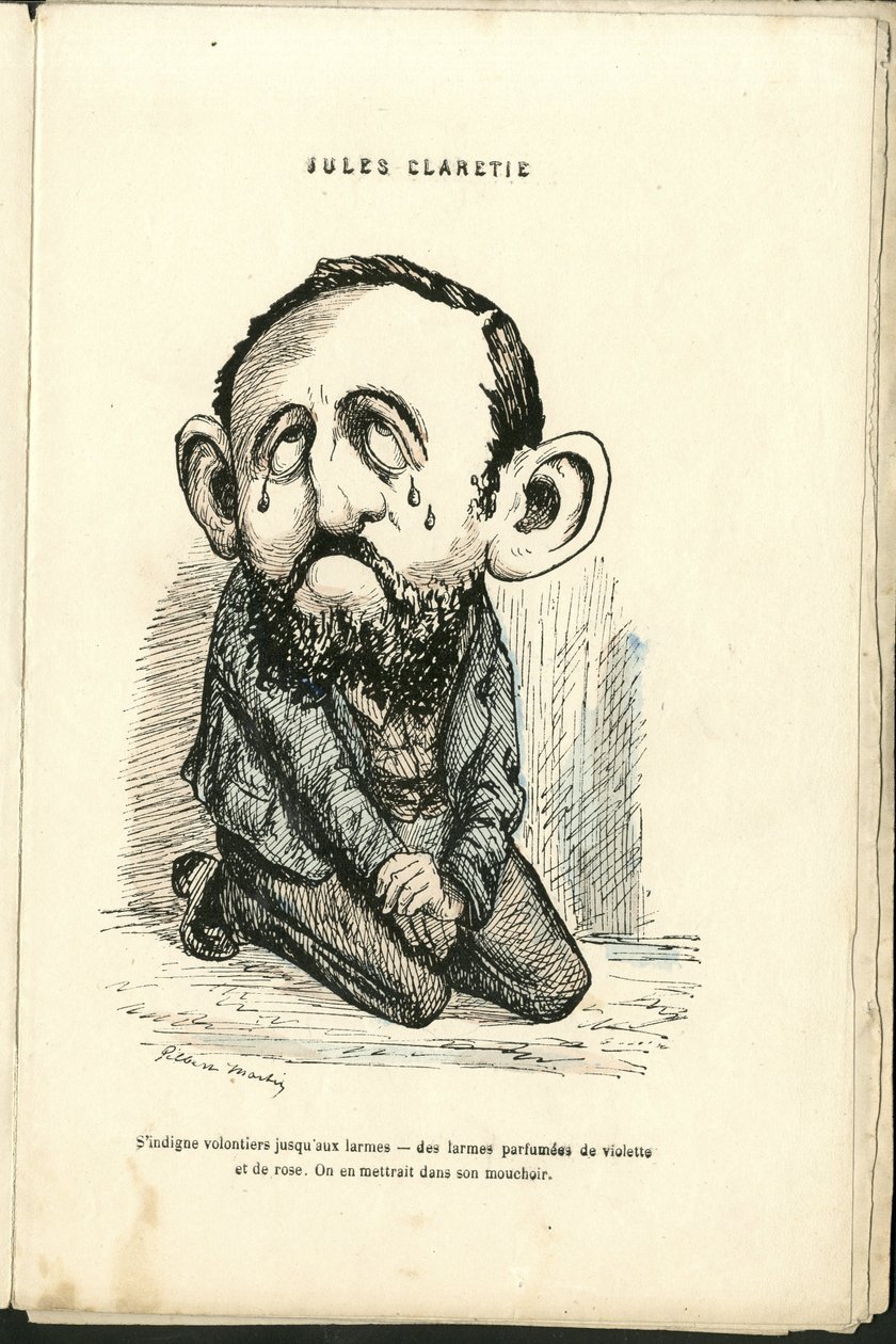 Charles Gilbert-Martinin (1839-1905) kuvitus teoksessa "" Contemporary Grimaces"" tekijältä Charles Gilbert Martin