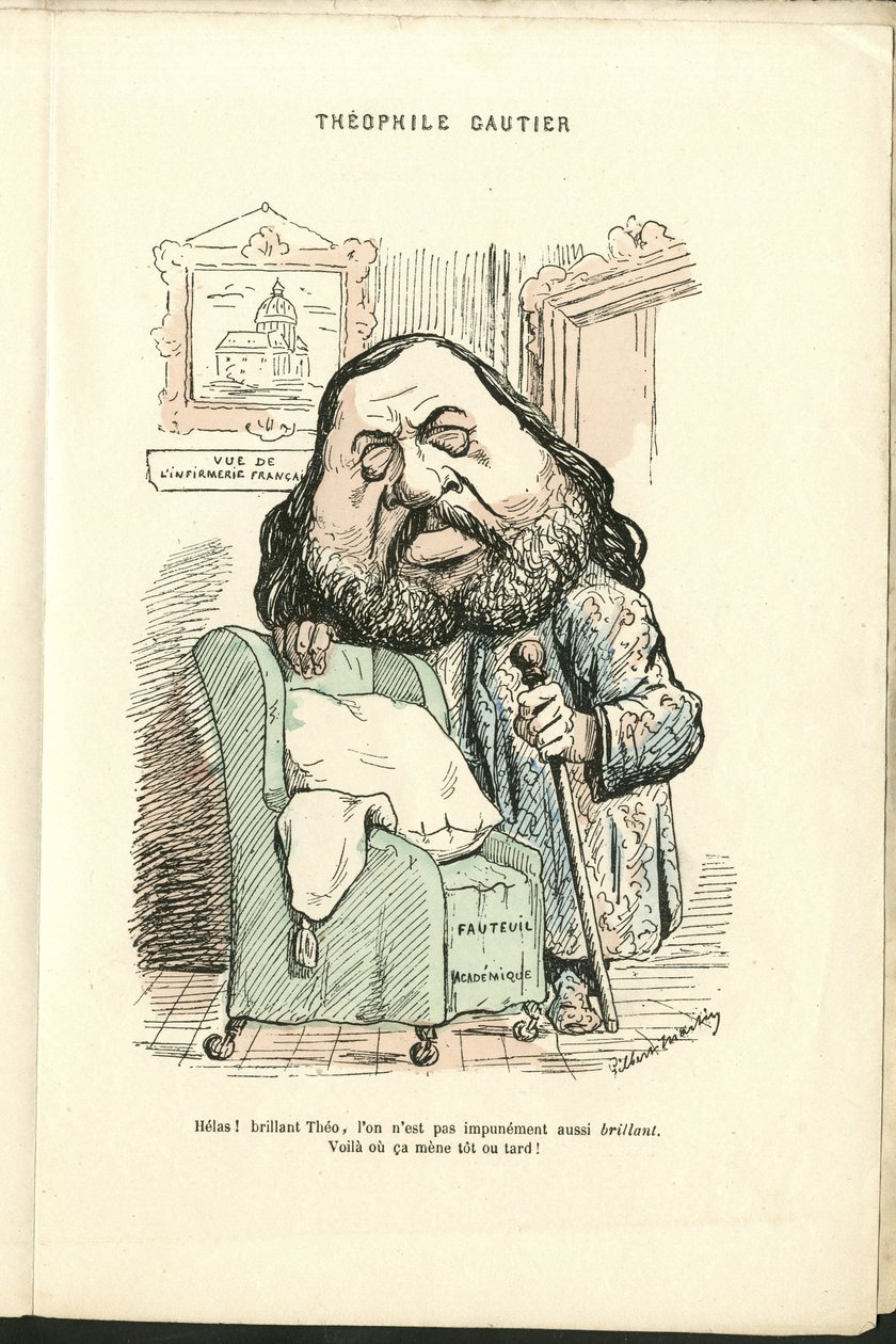 Charles Gilbert-Martinin (1839-1905) kuvitus teoksessa "" Contemporary Grimaces"" tekijältä Charles Gilbert Martin