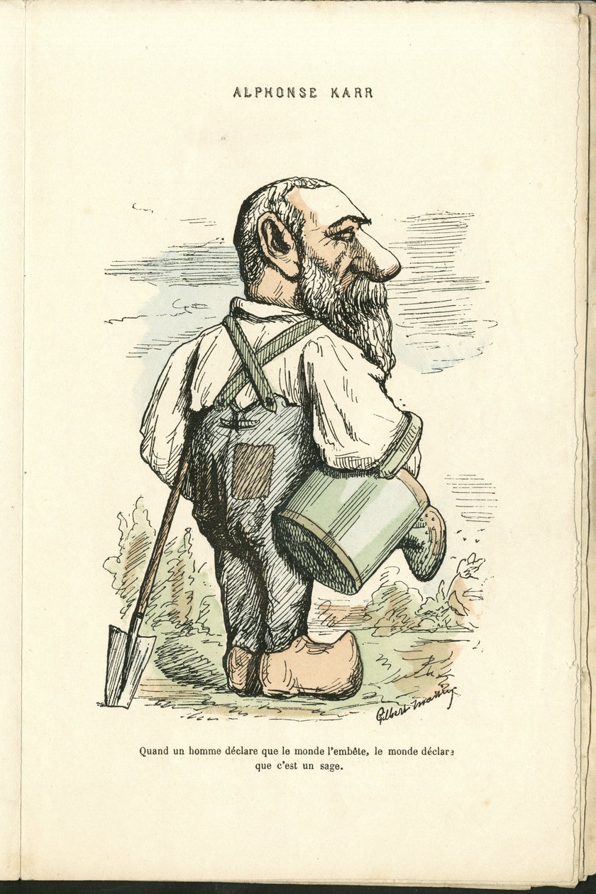 Charles Gilbert-Martinin (1839-1905) kuvitus teoksessa "" Contemporary Grimaces"" tekijältä Charles Gilbert Martin