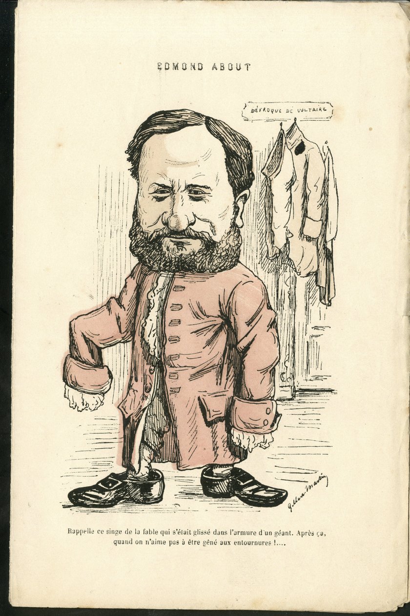 Charles Gilbert-Martinin (1839-1905) kuvitus teoksessa "Grimaces contemporaines" tekijältä Charles Gilbert Martin