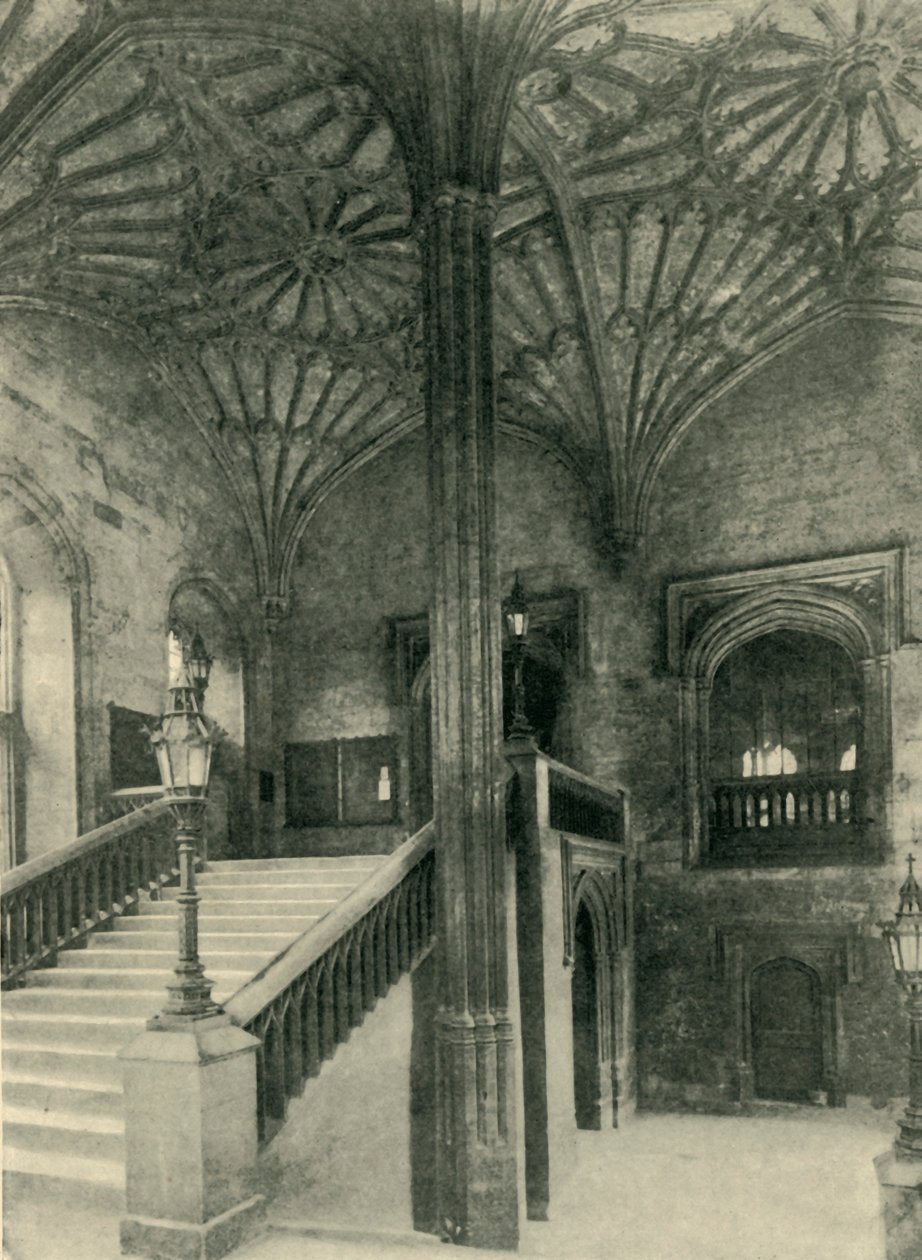 Tuuletinpilari ja katto Christchurch Hallin ulkopuolella, 1902. tekijältä Charles Gillman and Co