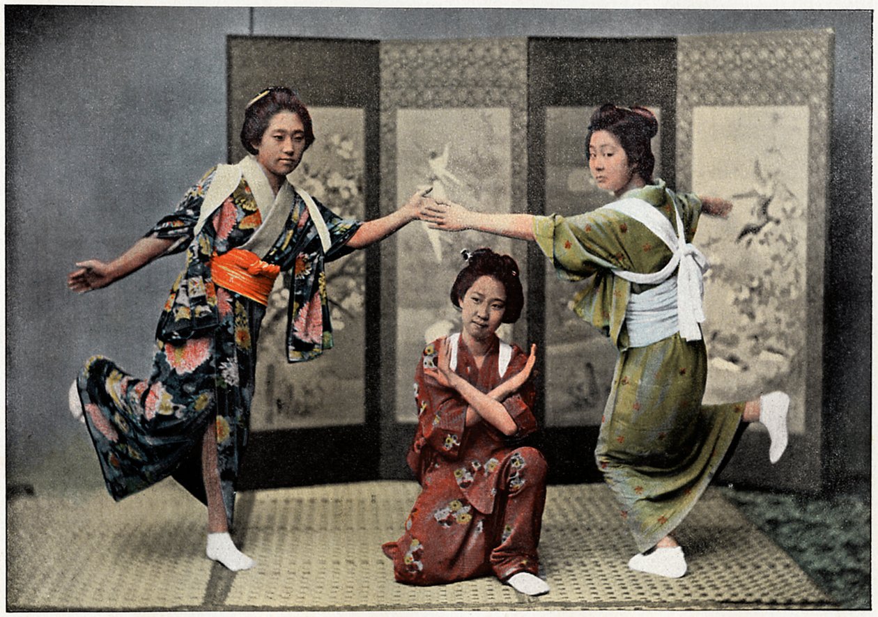 Perhetanssi Japanissa, 1890 tekijältä Charles Gillot
