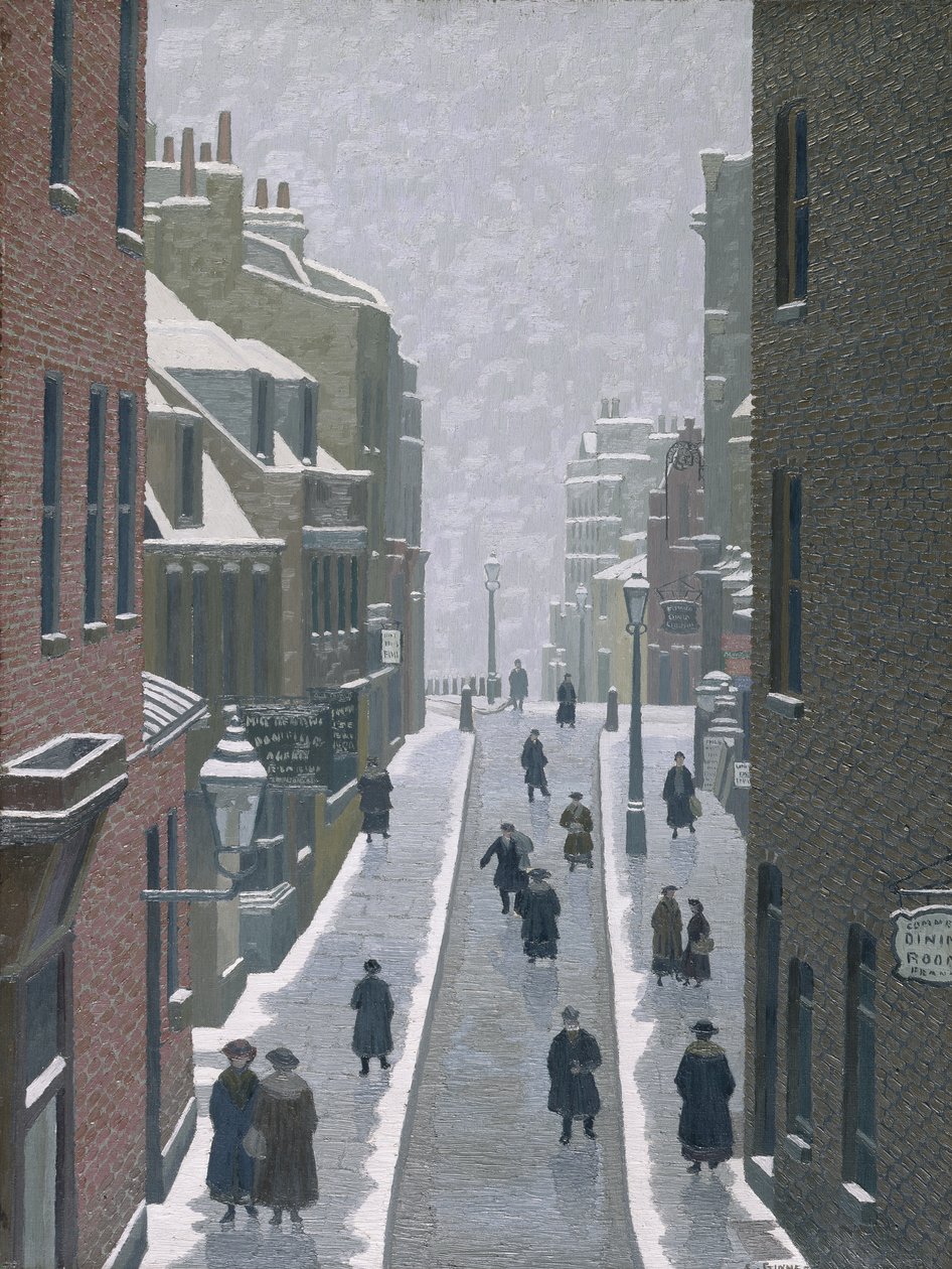 Flask Walk, Hampstead tekijältä Charles Ginner