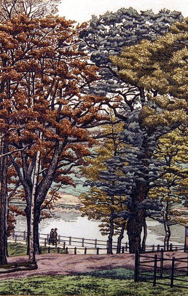 Highgate Ponds tekijältä Charles Ginner