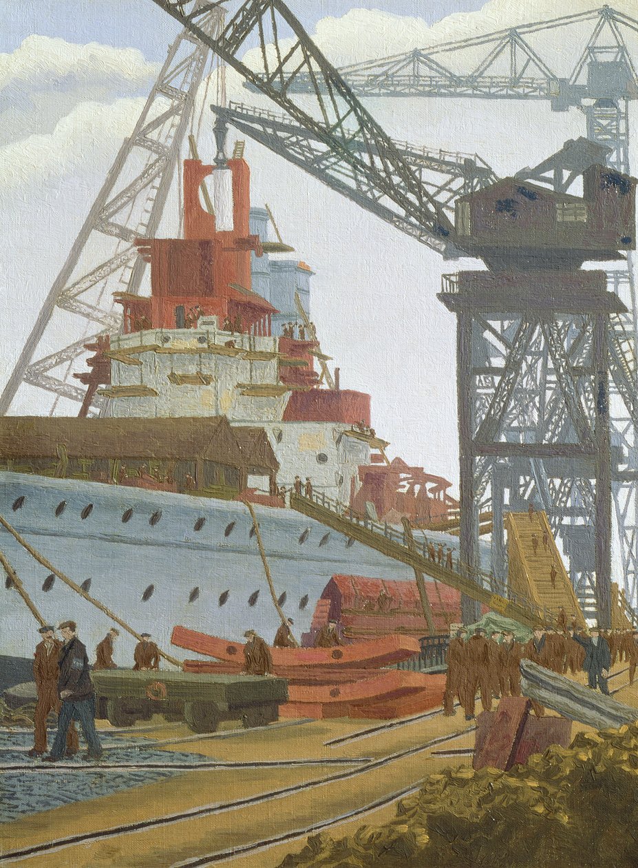 HMS Prince of Walesin rakennus tekijältä Charles Ginner
