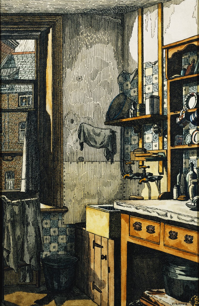 Keittiön kulma tekijältä Charles Ginner