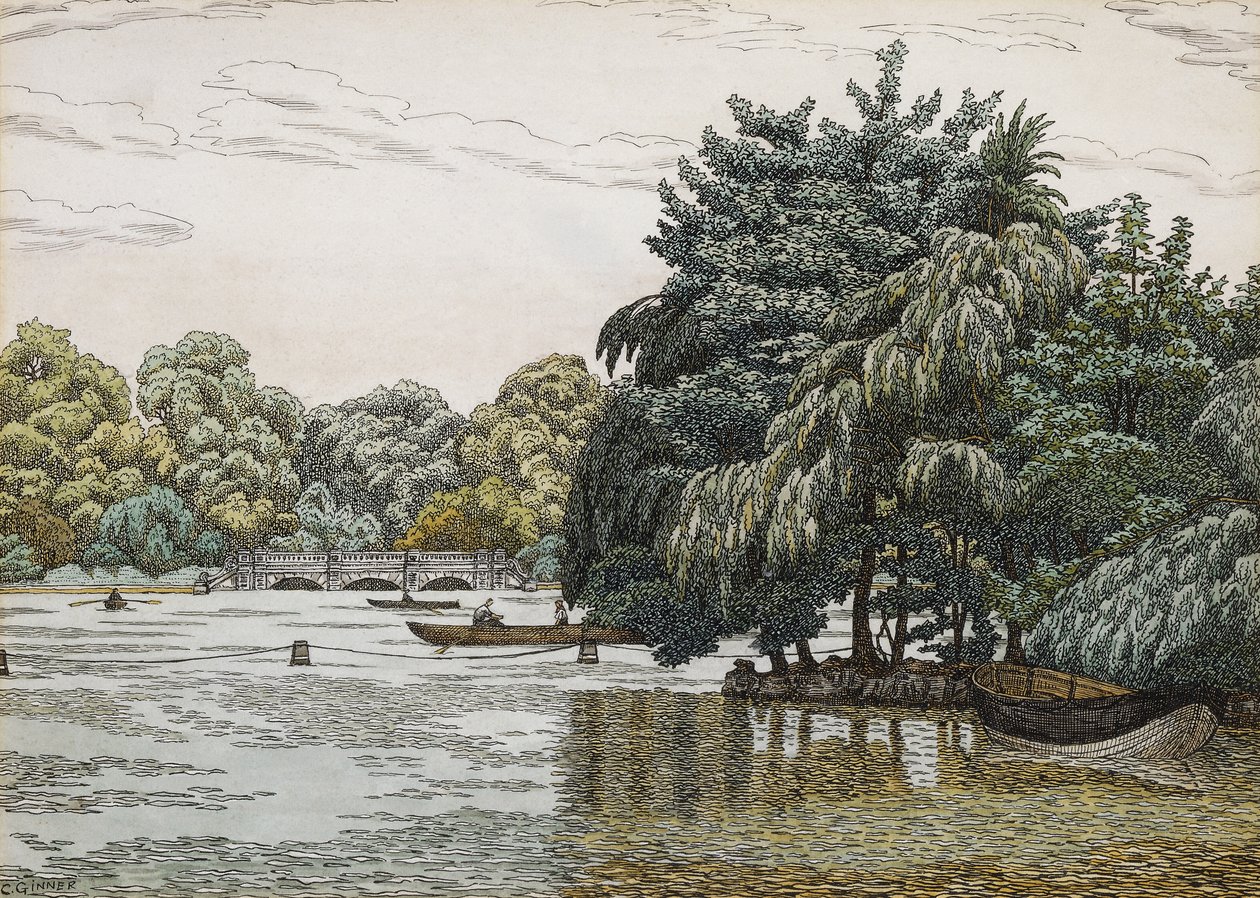 Serpentine, Hyde Park tekijältä Charles Ginner