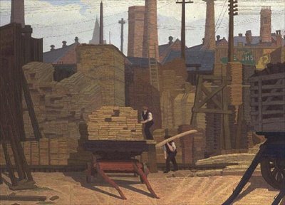 Timber Yard, Leeds tekijältä Charles Ginner