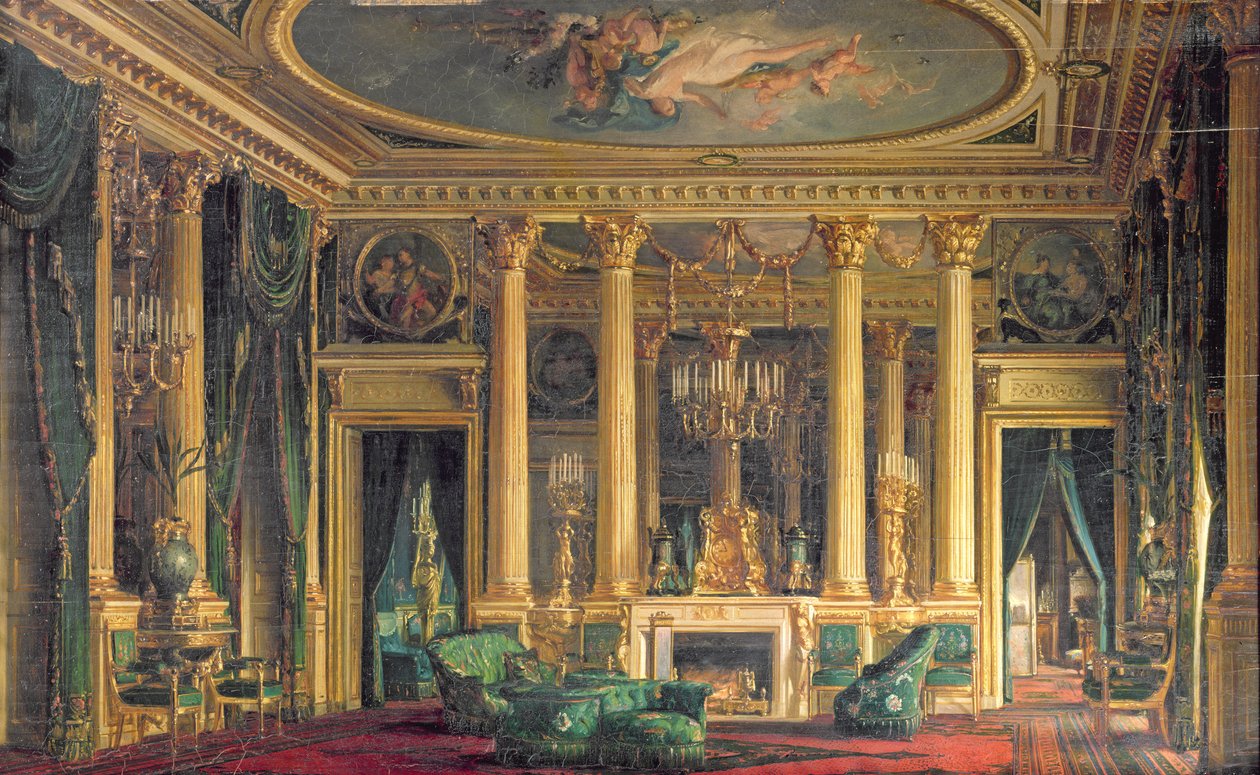 Salonki Monsieur Basile Parentin hotellissa, Place Vendome, Pariisi, 1866 tekijältä Charles Giraud