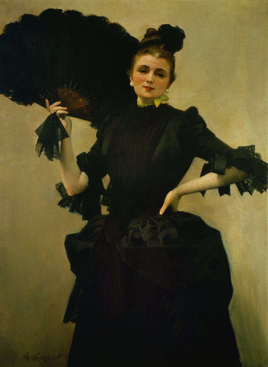 Charles Gironin (1850-1914) muotokuva rouva Closmenilista tekijältä Charles Giron