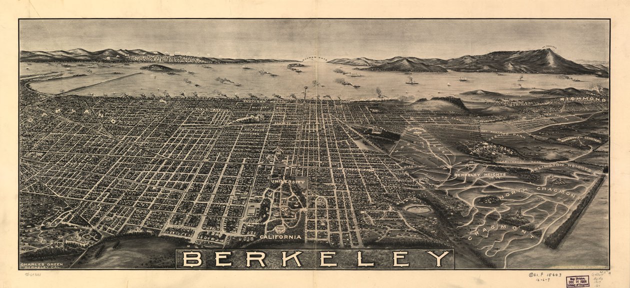 Berkeley. LOC 75693088 tekijältä Charles Green