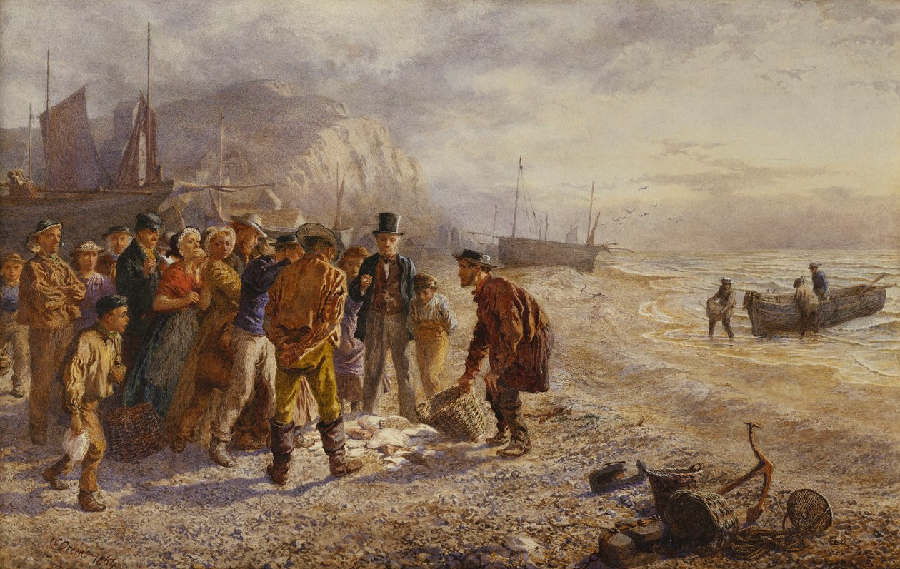 Huutokauppa, 1864 tekijältä Charles Green