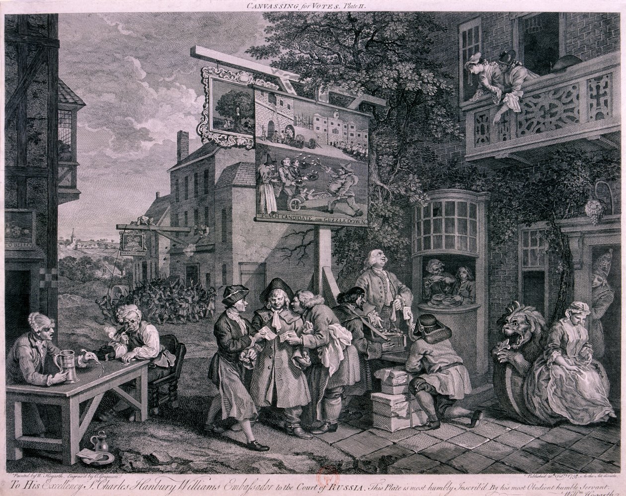 "Äänihaku", 1757 tekijältä Charles Grignion