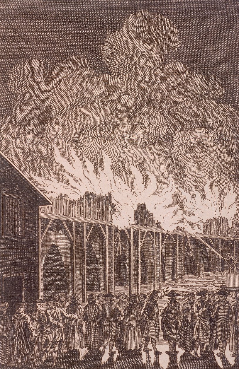 London Bridge vanha, Lontoo, 1775 tekijältä Charles Grignion