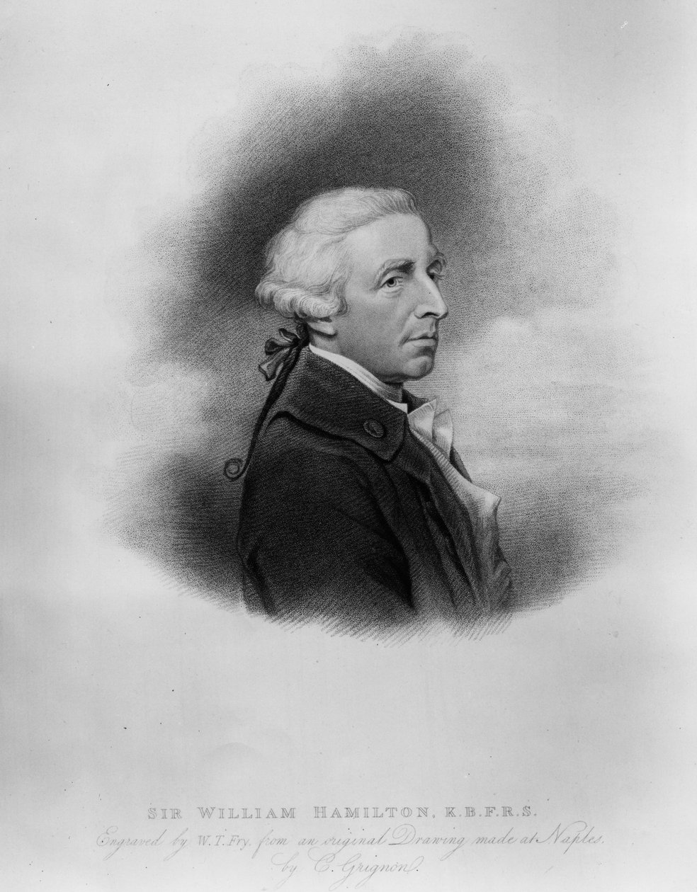 Sir William Hamilton, kaiverrus William Thomas Fry, 1817 tekijältä Charles Grignion