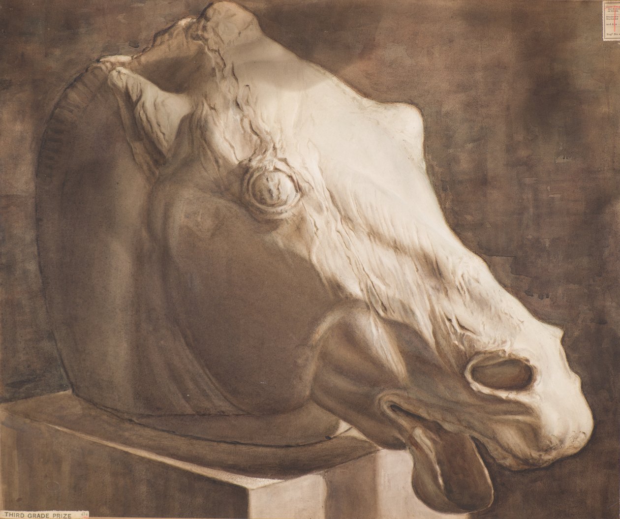 Tutkimus - Hevosten pää Parthenonista tekijältä Charles Gustav Louis Phillips
