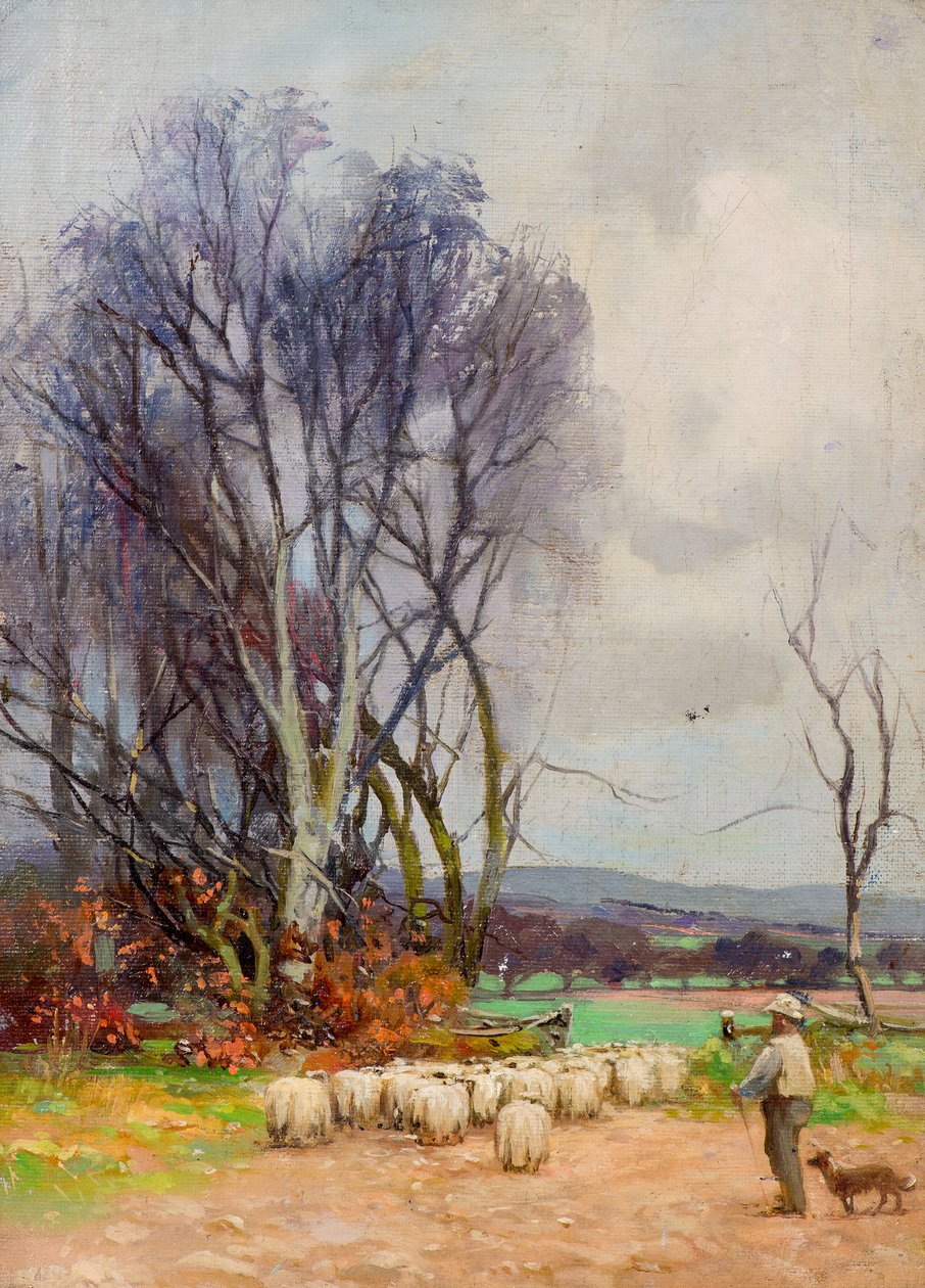 Näkymä Strathmartine Roadilta, Downfield, Dundee (öljy kankaalle) tekijältä Charles Gustav Louis Phillips