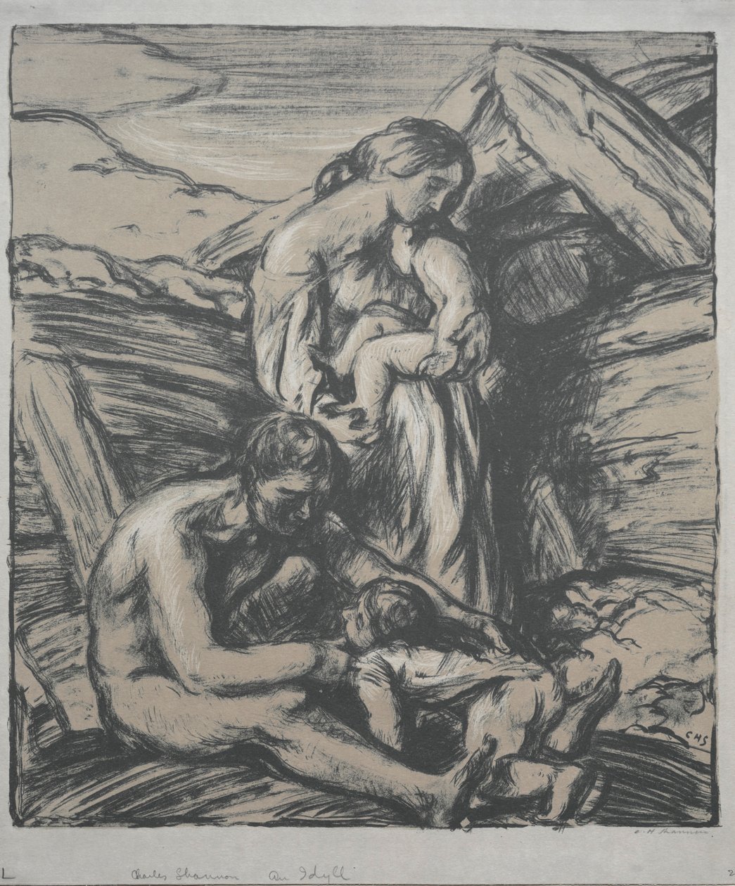 Idylli, 1905. tekijältä Charles Haslewood Shannon
