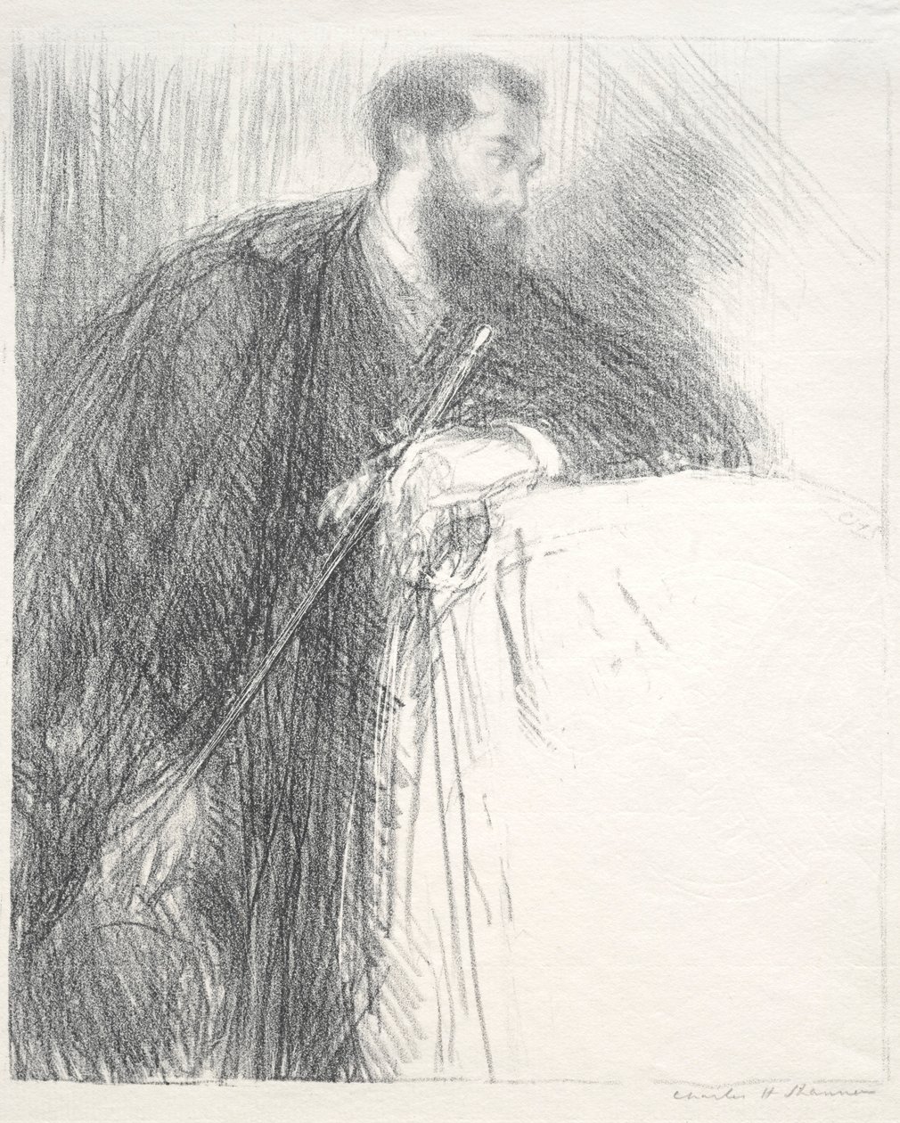 Lucien Pissarro, 1895. tekijältä Charles Haslewood Shannon