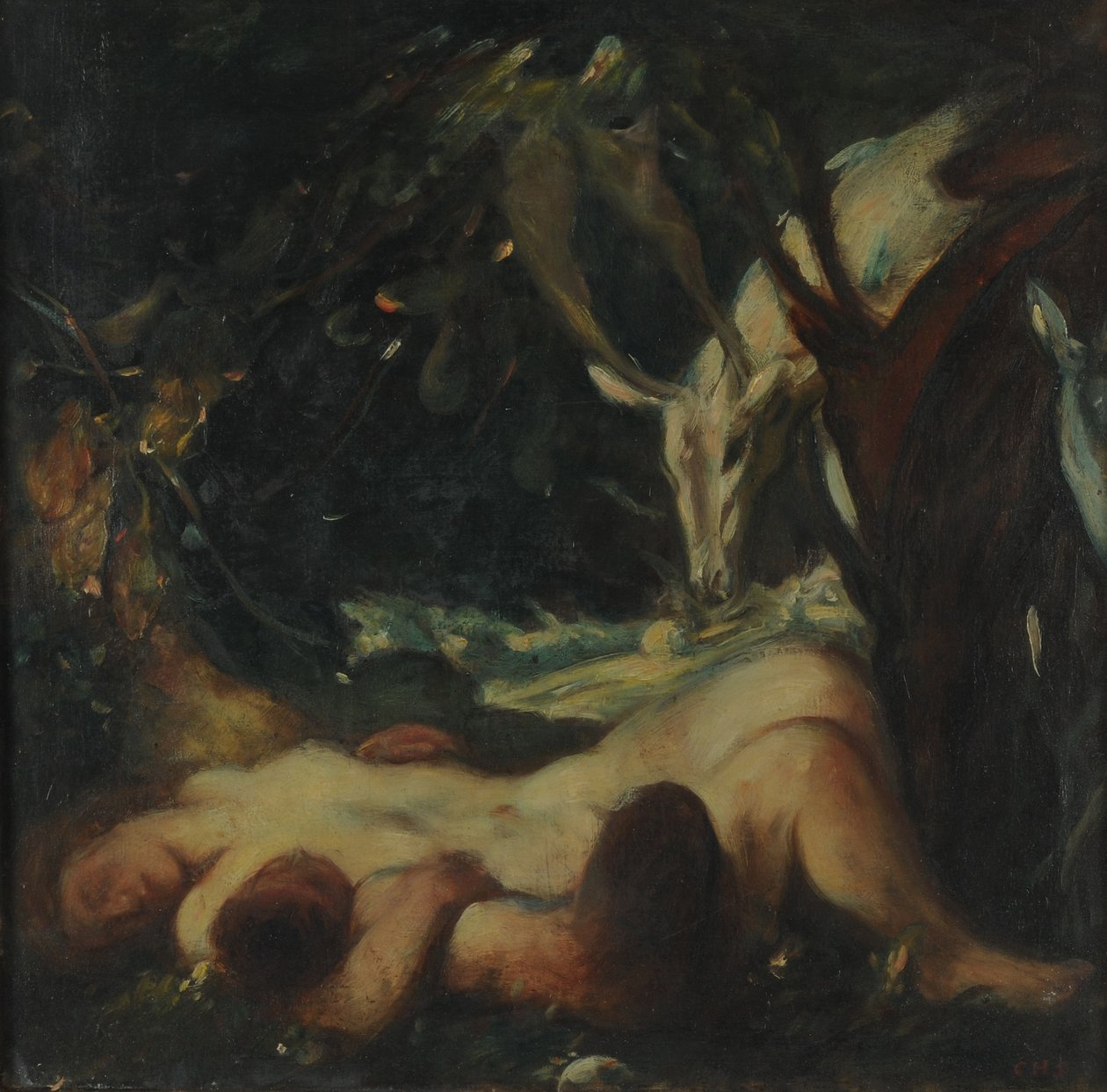 Study for The Sleeping Wood Nymph, 1903-06 tekijältä Charles Haslewood Shannon