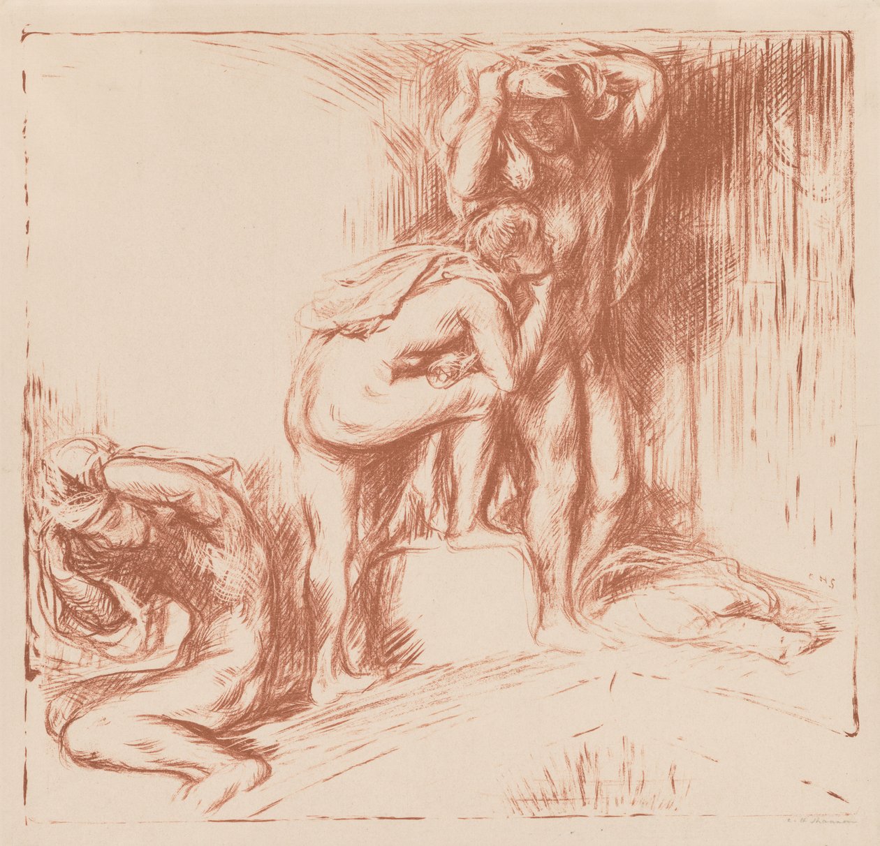 Kylpylä, 1905. tekijältä Charles Haslewood Shannon