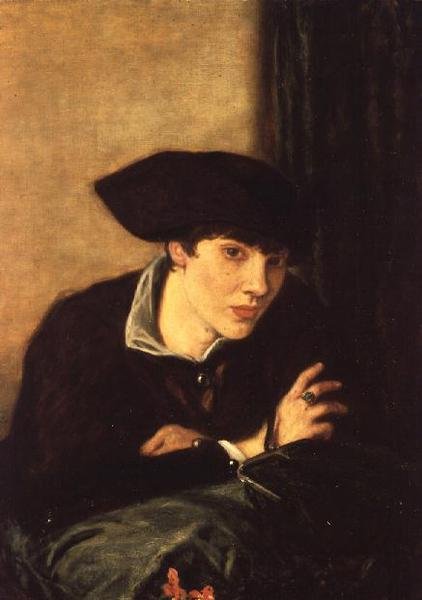 The Lady in a Black Hat, muotokuva neiti Rachel Castellanista, 1915 tekijältä Charles Haslewood Shannon