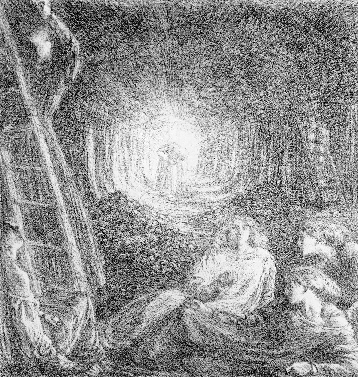 Romanttinen maisema, 1893 tekijältä Charles Haslewood Shannon