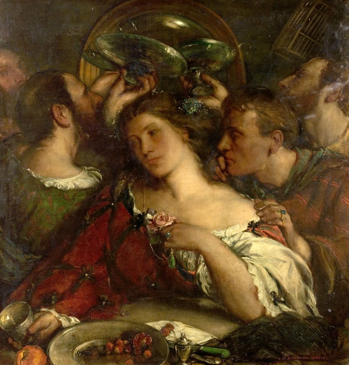 Tibullus Delian talossa, 1900-05 tekijältä Charles Haslewood Shannon