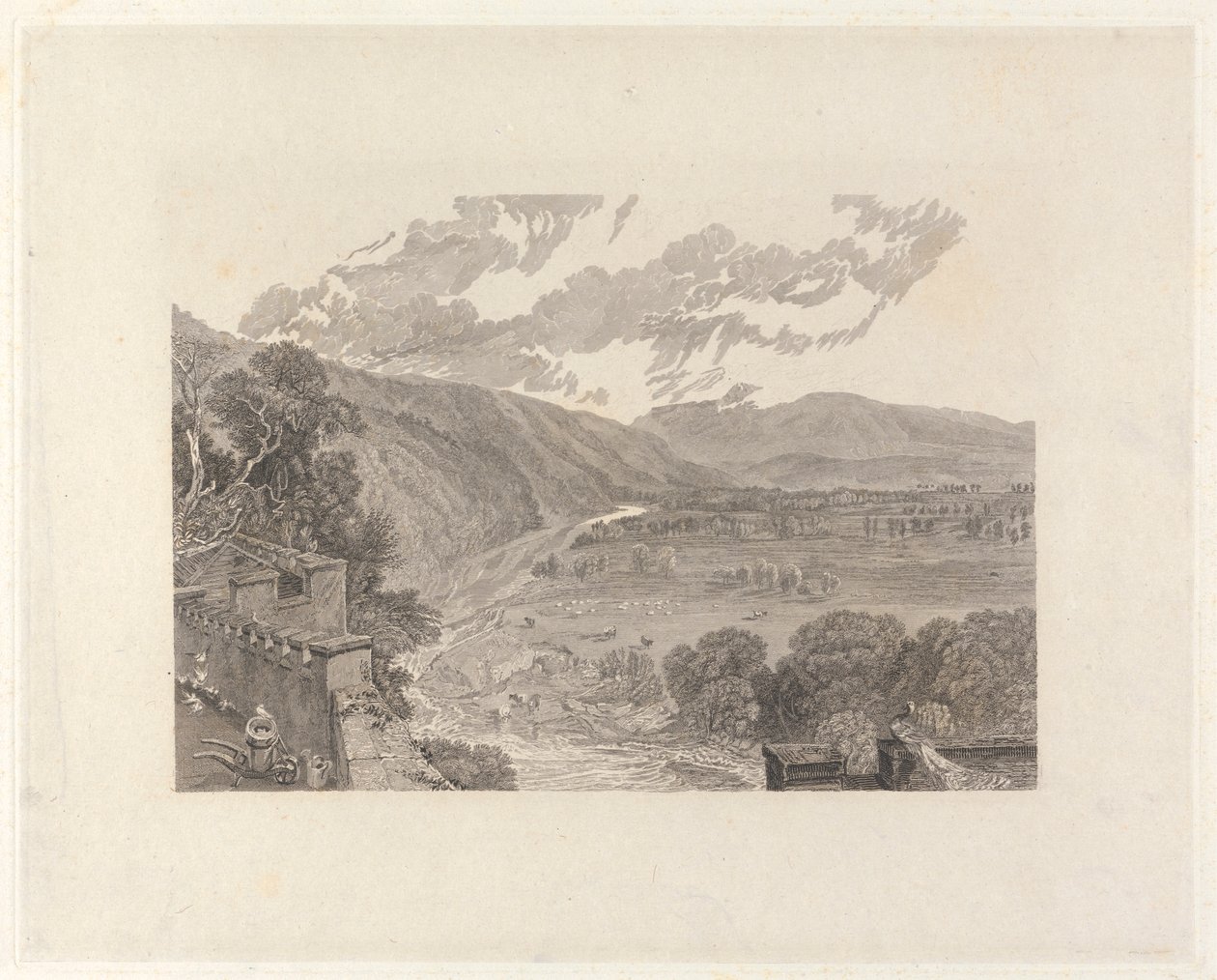 Ingleborough, Hornby Castle Terracesta tekijältä Charles Heath
