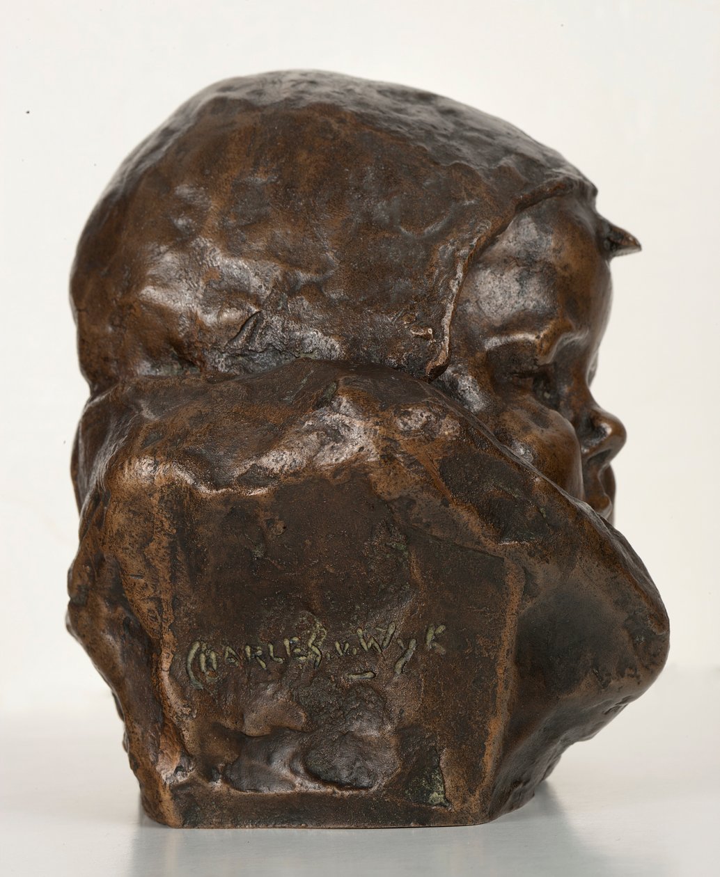 Baby with Bonnet: The Artists Son (pronssi) tekijältä Charles Henri Marie van Wijk