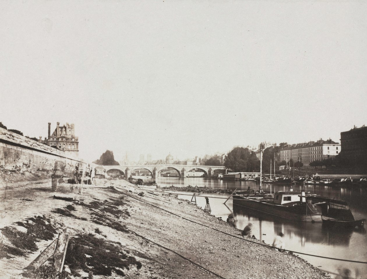 Näkymä Pont de la Concordelta, 1852. tekijältä Charles Henri Plaut