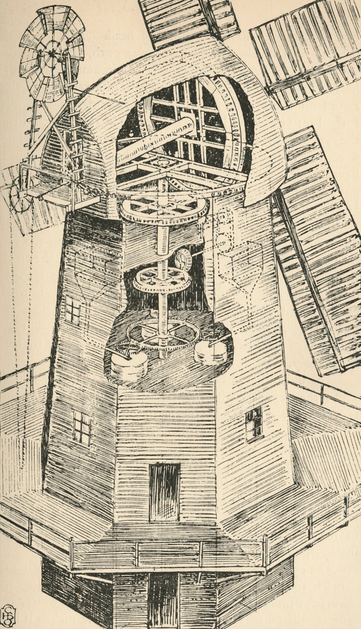 Smock Mill, 1931 tekijältä Charles Henry Bourne Quennell