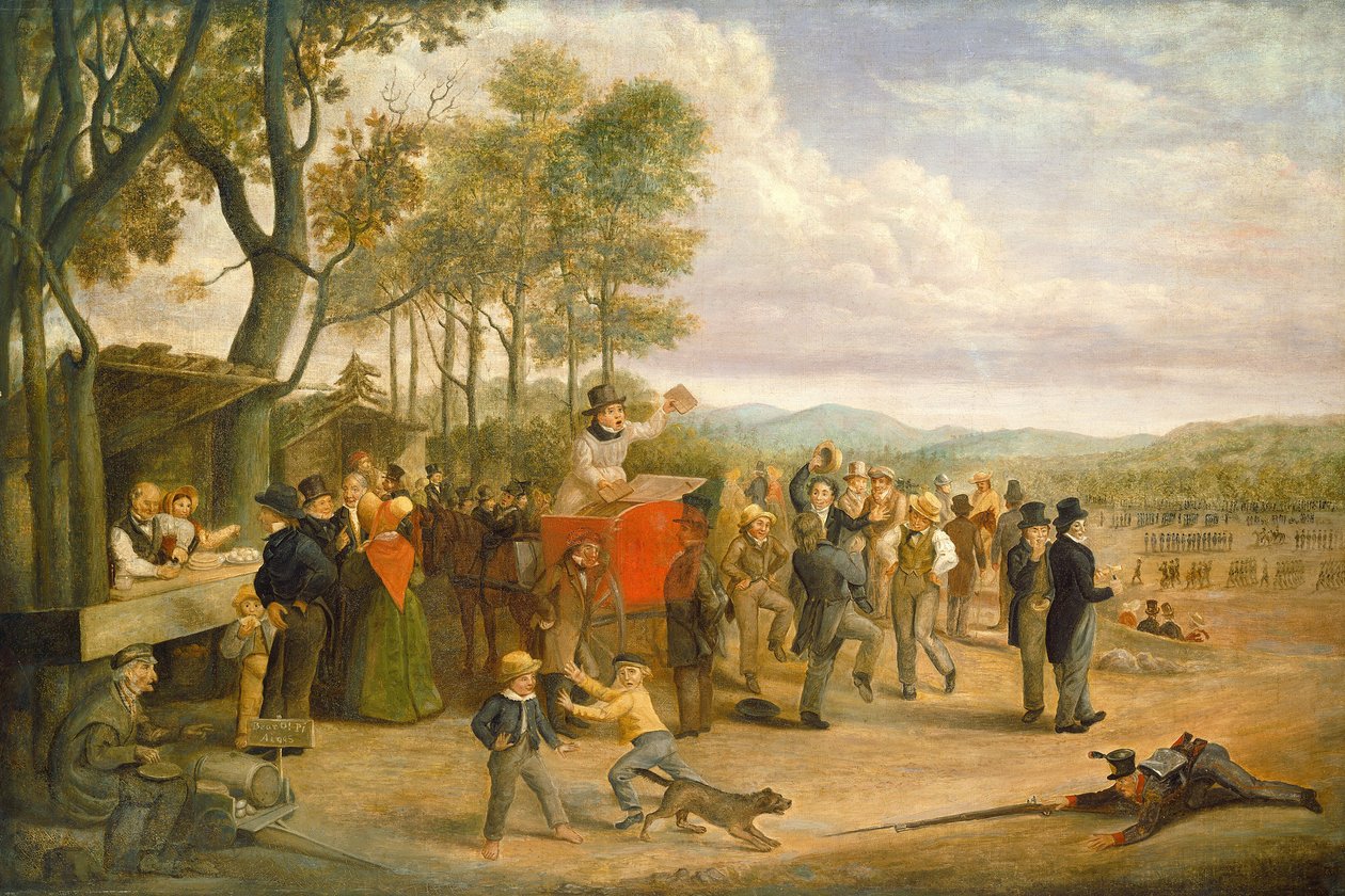 Muster Day, 1843 tai sen jälkeen. tekijältä Charles Henry Granger