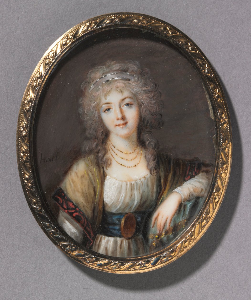 Nuoren naisen muotokuva, n. 1785. tekijältä Charles Hénard