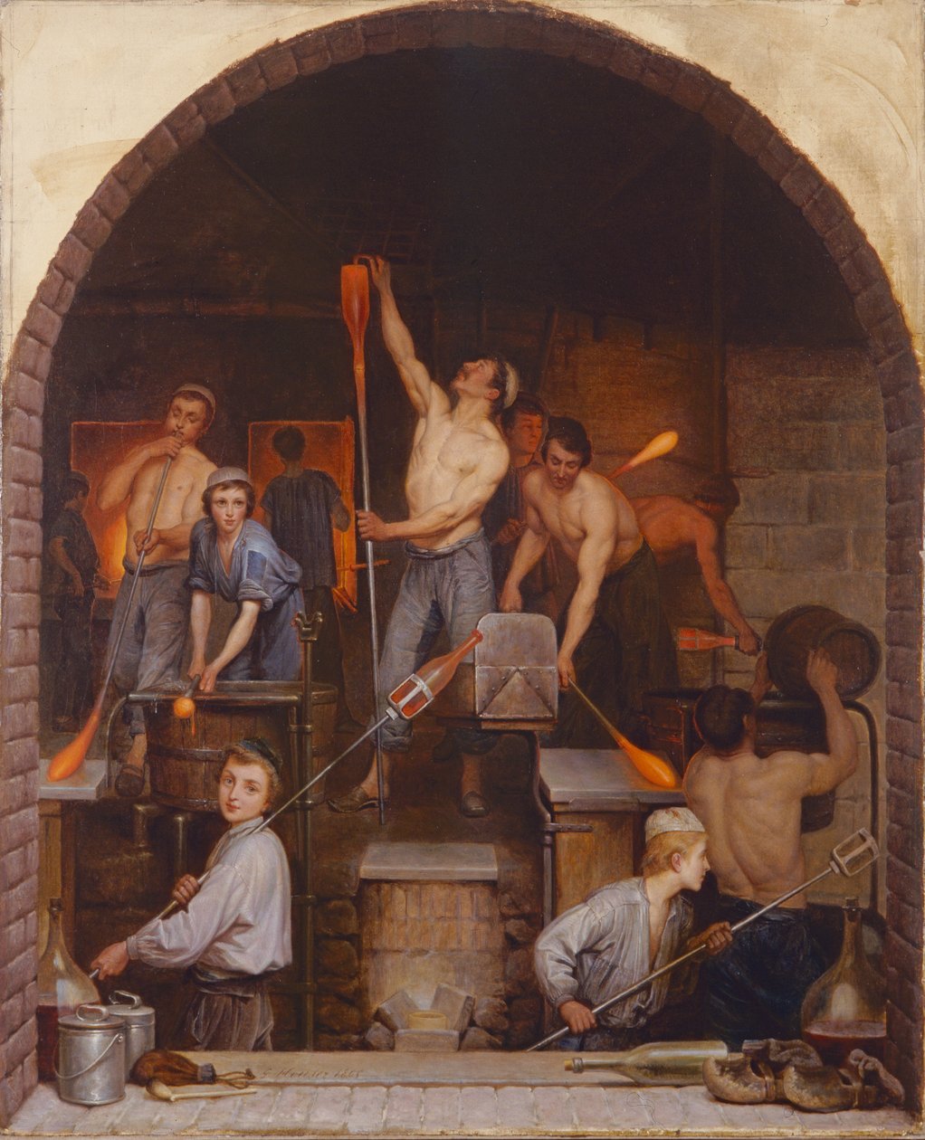 Uunin sisustus, 1865 tekijältä Charles Housez